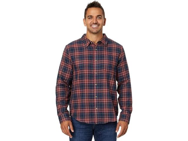 (取寄) リバプールロサンゼルス メンズ ロング スリーブ ボタンアップ ダブル ウィーブ シャツ Liverpool Los Angeles men Liverpool Los Angeles Long Sleeve Button-Up Double Weave shirt Navy Red Multiの通販は