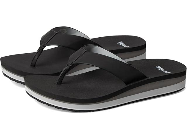 (取寄) サヌーク レディース ハイランド Sanuk women Highland Black/Grey