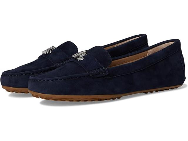 (取寄) ローレン ラルフローレン レディース バーンズベリー スエード ローファー Lauren Ralph Lauren women Barnsbury Suede Loafer Lauren Navy