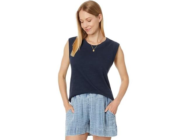 (取寄) ファリティ レディース ヘリテージ スラブ マッスル タンク Faherty women Heritage Slub Muscle Tank Navy Blazer
