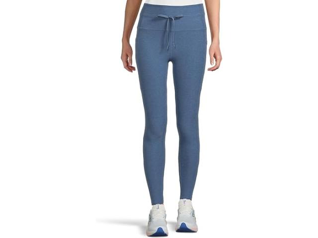 (取寄) ビヨンドヨガ レディース スペースダイ ゴー ポケット ミディ レギンス Beyond Yoga women Spacedye Go Pocket Midi Leggings Washed Denim