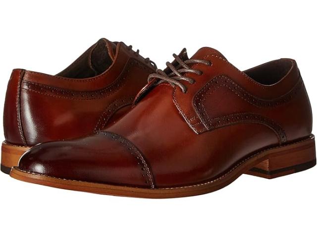 (取寄) ステイシー アダムス メンズ ディキンソン キャップ トゥ オックスフォード Stacy Adams men Dickinson Cap Toe Oxford Cognac