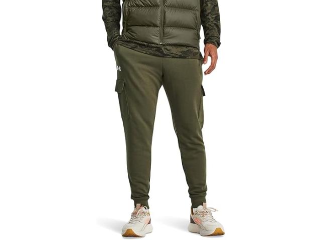 (取寄) アンダーアーマー メンズ ライバル フリース カーゴ ジョガーズ Under Armour men Under Armour Rival Fleece Cargo Joggers Marine OD Green/White
