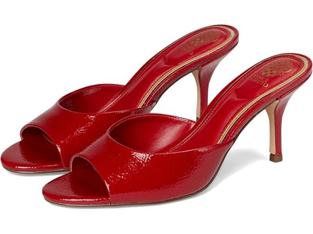 (取寄) ヴィンスカムート レディース ハイ ヒール ミュール サンダル Vince Camuto women Prynn High Heel Mule Sandal Flame