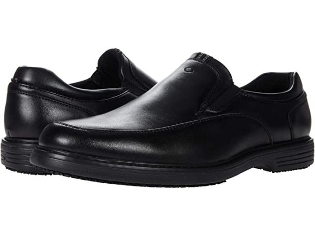(取寄) ナン ブッシュ メンズ ウェイド ワーク モック トゥ スリッポン Nunn Bush men Wade Work Moc Toe Slip-On Black
