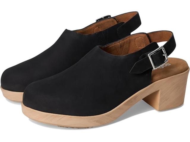 (取寄) ソフトウォーカー レディース フェアバンクス SoftWalk women Fairbanks Black Nubuck