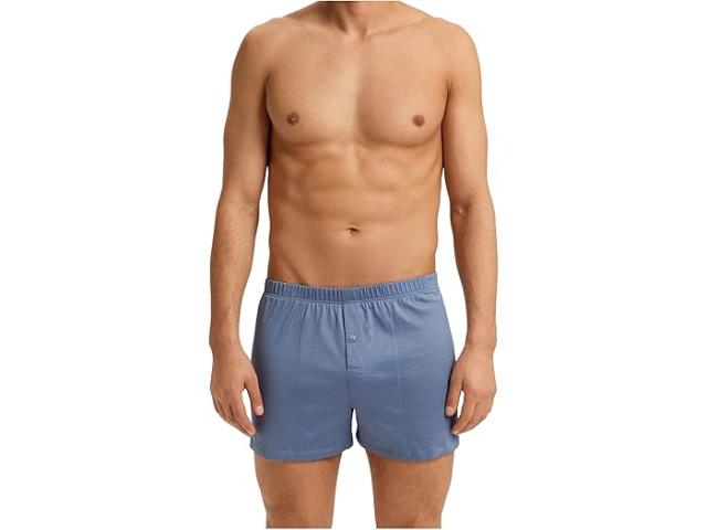 (取寄) ハンロ メンズ コットン スポーティ ニット ボクサー Hanro men Cotton Sporty Knit Boxer Dusky Aqua