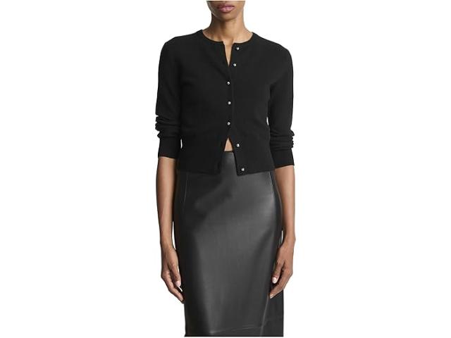 (取寄) ヴィンス レディース メタル ボタン カーディガン Vince women l Button Cardigan Black