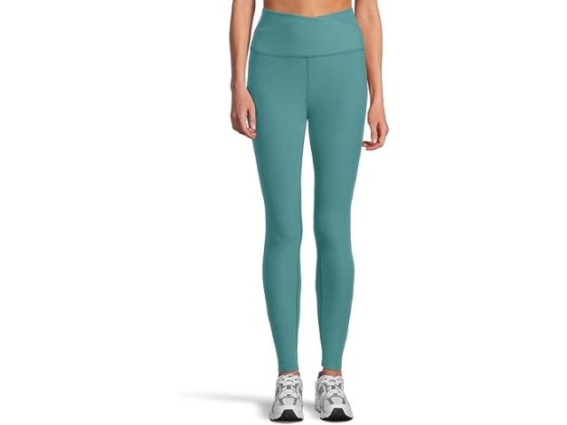 (取寄) ビヨンドヨガ レディース スペースダイ アット ユア レジャー ハイ ウェスト ミディ レギングス Beyond Yoga women Spacedye At Your Leisure High Waisted Midi Leggings Deep Aqua Heather