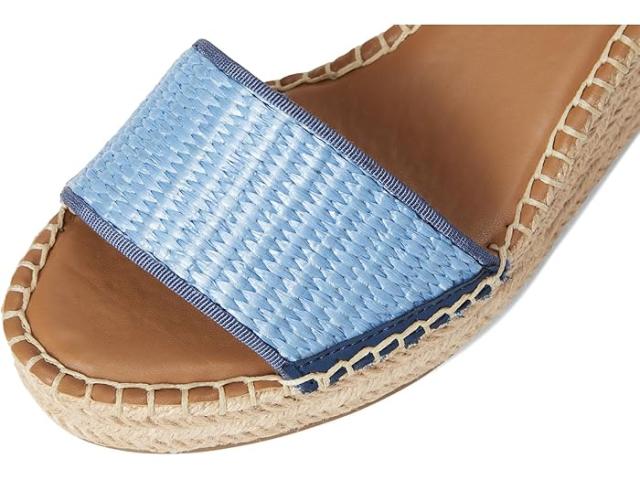 (取寄) フランコ サルト レディース クレメンス ラフィア エスパドリーユ ウェッジ ヒール サンダル Franco Sarto women Clemens Raffia Espadrille Wedge Heel Sandals Denim Blue Raffia