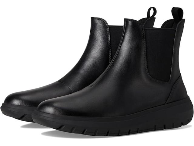 (取寄) コールハーン レディース グランド レイリン チェルシー ウォータープルーフ ブーツ Cole Haan women Grand Raelyn Chelsea Waterproof Boots Black/Black Waterproof