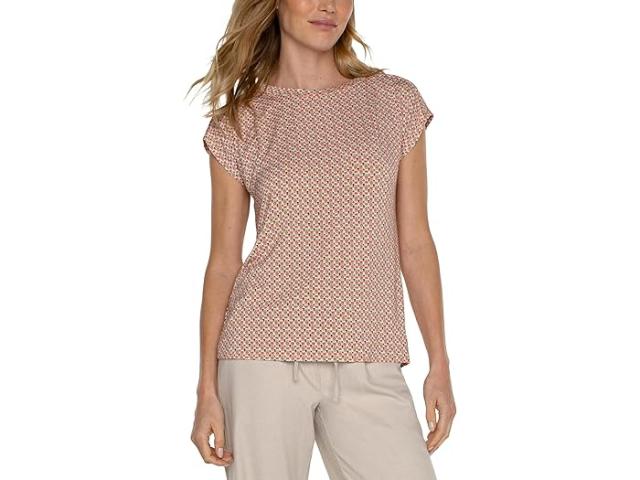 (取寄) リバプールロサンゼルス レディース ボート ネック ドルマン ジャージ ニット トップ ウィズ ショルダー プリーツ Liverpool Los Angeles women Liverpool Los Angeles Boat Neck Dolman Jersey Knit Top with Shoulder Pleats Multi Geoの通販は