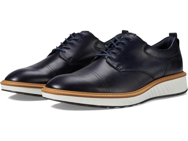 (取寄) エコー メンズ St.1 ハイブリット キャップ トゥ オックスフォード ECCO men ECCO ST.1 Hybrid Cap Toe Oxford Marine