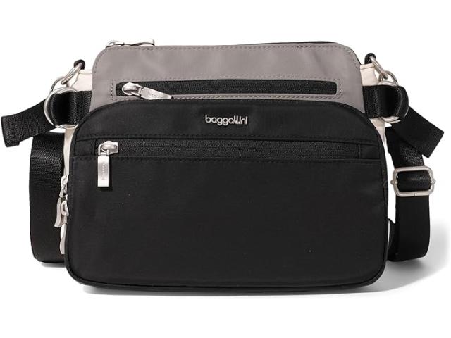 (取寄) バッガリーニ レディース マレ クロスボディ Baggallini women Marais Crossbody Black Multi Twill