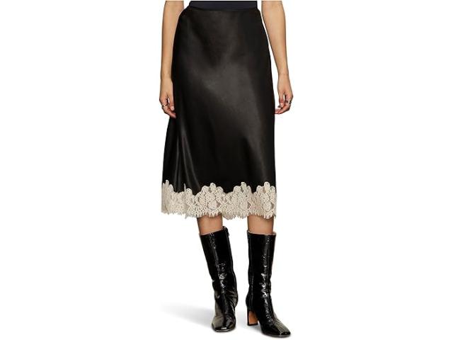 (取寄) サンクチュアリ レディース ワン オブ ア カインド サテン ミディ スカート Sanctuary women One Of A Kind Satin Midi Skirt Black