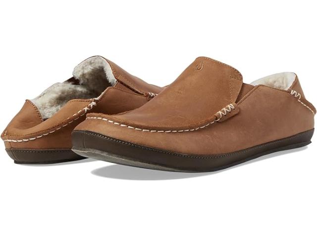 (取寄) オルカイ メンズ モロア スリッパ OluKai men Moloa Slipper Toffee/Dark Wood