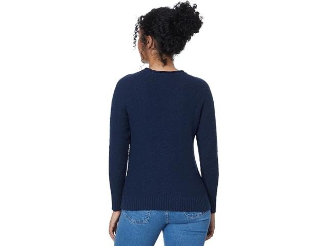 (取寄) エルエルビーン レディース ミッドウエイト コットン スラブ ロールネック プルオーバー L.L.Bean women L.L.Bean Midweight Cotton Slub Rollneck Pullover Classic Navy