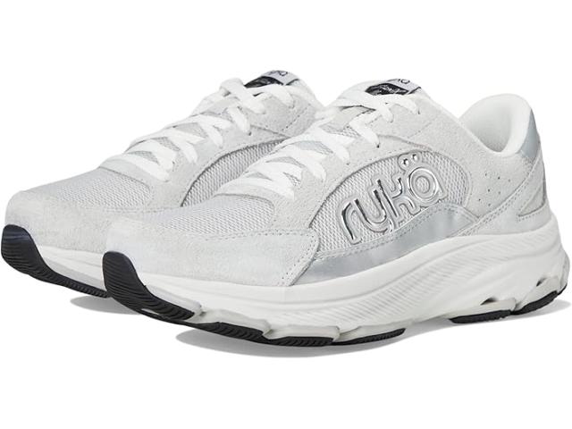(取寄) ライカ レディース ディヴォーション X マックス クラシック ウォーキング シューズ Ryka women Devotion X Max Classic Walking Shoe Silver Fabric Leather