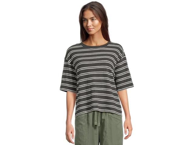 (取寄) ファリティ レディース サンウォッシュド スラブ ビンテージ ティー Faherty women Sunwashed Slub Vintage Tee Phantom Highland Stripe