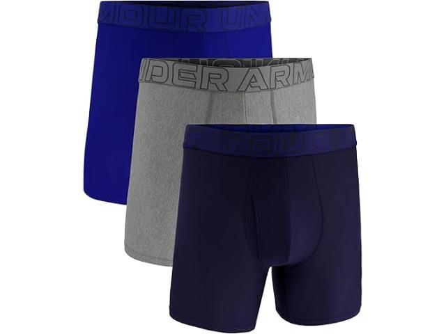 (取寄) アンダーアーマー メンズ 3-パック パフォーマンス テック メッシュ ソリッド 6 ボクサー ブリーフ Under Armour men 3-Pack Performance Tech Mesh Solid 6