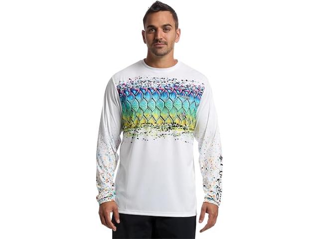 (取寄) コロンビア メンズ ターミナル タックル パフォーマンス フィッシング ギア X ベントレー ロング スリーブ Columbia men Terminal Tackle PFG X Bentley Long Sleeve White/PFG Bentley Tarpon Scales