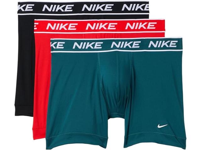 (取寄) ナイキ メンズ オール デイ ミクロ ボクサー ブリーフ 3-パック Nike men All Day Micro Boxer Brief 3-Pack Chili Red/Dark Teal/Black