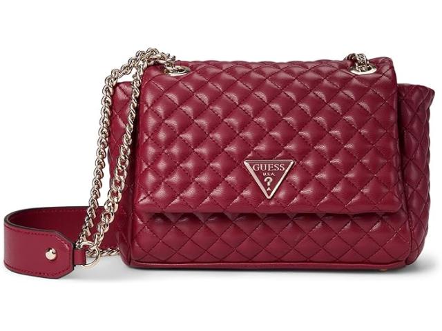 (取寄) ゲス レディース エコ リアニー コンバーチブル クロスボディ フラップ GUESS women GUESS Eco Rianee Convertible Crossbody Flap Claretの通販は