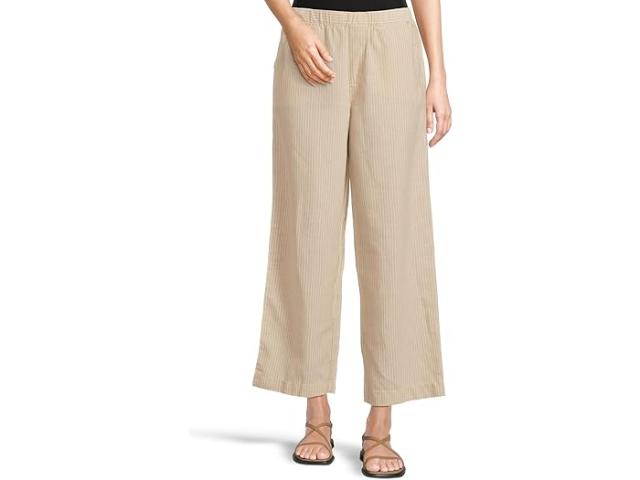 (取寄) モッドオードック レディース クロップド ワイド レッグ パンツ Mod-o-doc women Cropped Wide Leg Pants Sand Stripe