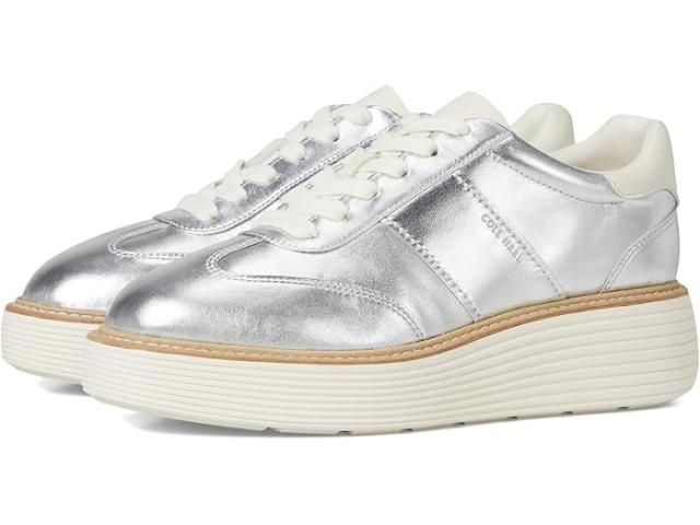 (取寄) コールハーン レディース オリジナルグランド マックス プラットフォーム スニーカー Cole Haan women Originalgrand Max Platform Sneakers Silver llic/Ivory