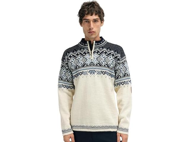 (取寄) ダーレオブノルウェー メンズ ヴェイル セーター Dale of Norway men Dale of Norway Vail Sweater Off-White/Midnight Navy/Blue Shadowの通販は