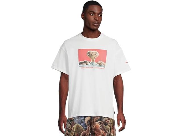 (取寄) プーマ メンズ フープス X グラフィック T-シャツ PUMA men Hoops X E.T. Graphic T-Shirt Puma White