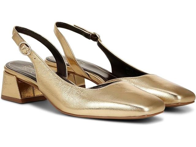 (取寄) ナチュラライザー レディース ジェイラ ロー ヒール スリングバック ドレス シューズ Naturalizer women Jayla Low Heel Slingback Dress Shoes Dark Gold Leather
