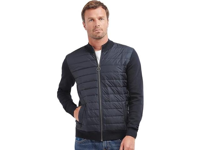 (取寄) バブアー メンズ エッセンシャル カーン バッフル ジップ スルー Barbour men Essential Carn Baffle Zip Thru Navy