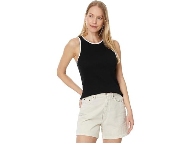 (取寄) リラ P レディース コントラスト バインディング クルー ネック タンク Lilla P women Lilla P Contrast Binding Crew Neck Tank Blackの通販は