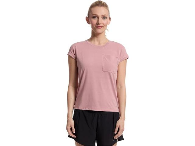 (取寄) コロンビア レディース バウンドレス トレック ショート スリーブ ティー Columbia women Boundless Trek Short Sleeve Tee Eraser Pink