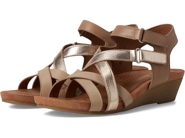 (取寄) コブ ヒル レディース  Cobb Hill women Helin Taupe/Gold Leather