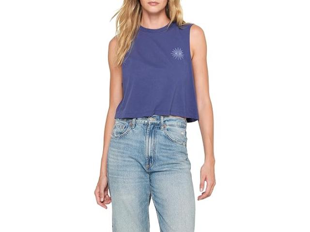 (取寄) スピリチュアル ギャングスター レディース ビジョナリー アイ カリー クロップ タンク Spiritual Gangster women Spiritual Gangster Visionary Eye Callie Crop Tank Indigoの通販は