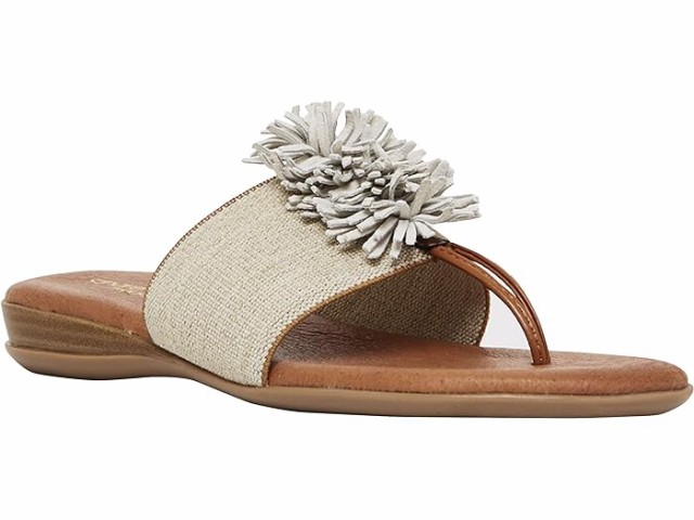 (取寄) アンドレアスース レディース ノヴァリー フェザーウェイト サンダル Andre Assous women Andre Assous Novalee Featherweight Sandal Beige Linenの通販は