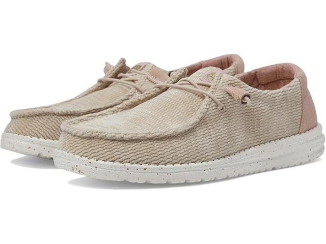 (取寄) ヘイ デュード レディース ウェンディ ウェーブ コーデュロイ Hey Dude women Wendy Wave Corduroy Taupe