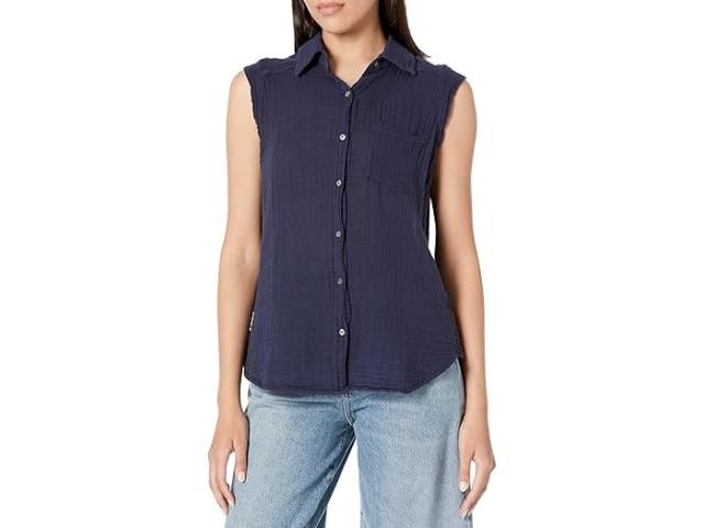 (取寄) マイケル スターズ レディース モニーク ボタンダウン タンク Michael Stars women Monique Button-Down Tank Admiralの通販は