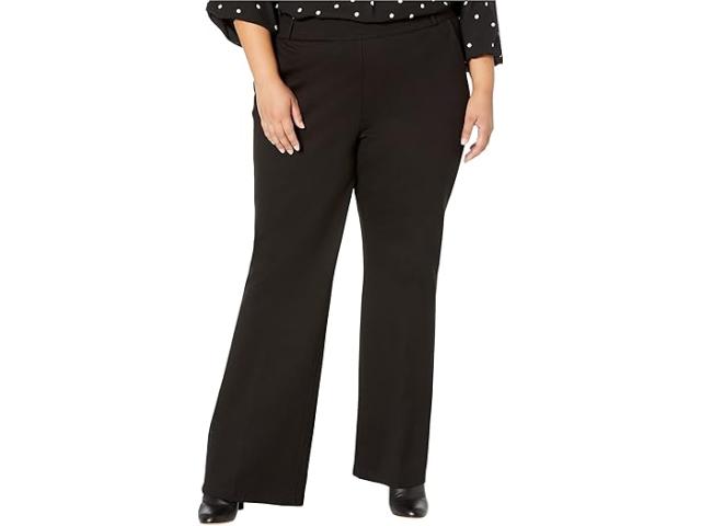 (取寄) エヌワイディージェイ レディース プラス サイズ プル-オン フレア レッグ トラウザーズ NYDJ women Plus Size Pull-On Flare Leg Trousers Black