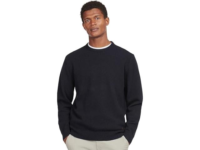 (取寄) バブアー メンズ エッセンシャル パッチ クルー Barbour men Essential Patch Crew Navy