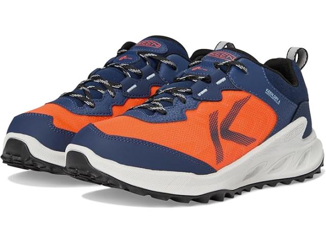 (取寄) キーン キッズ キッズ シオニック ロウ ハイト ウォータープルーフ オール テレイン イージー オン ハイキング シューズ (リトル キッド/ビッグ キッド) KEEN Kids kids Zionic Low Height Waterproof All Terrain Easy On Hiking Shoes (Little Kid/Big Kid) Naval