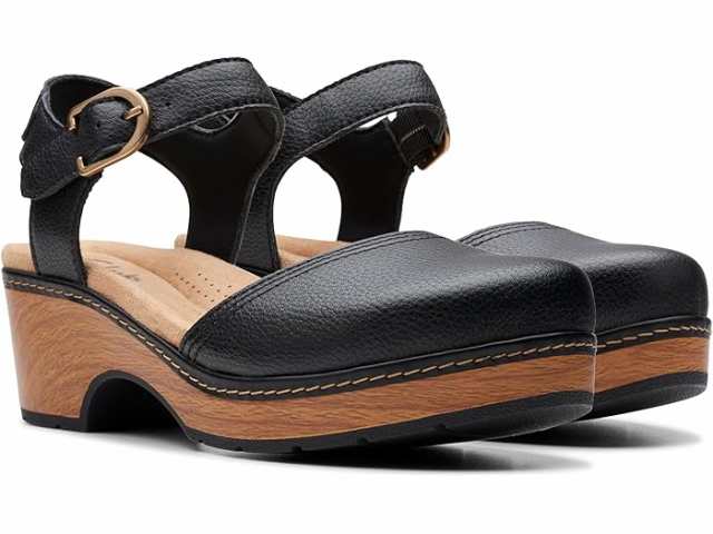 (取寄) クラークス レディース ペイズリー ベイ Clarks women Paizlee Bay Black Leatherの通販は