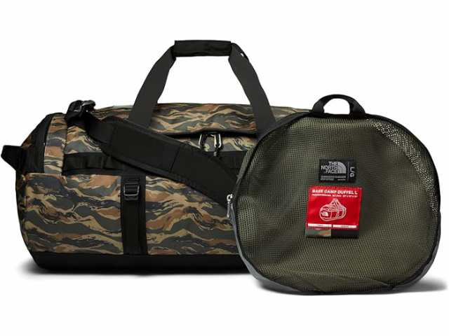 (取寄) ノースフェイス ベース キャンプ ダッフル エル The North Face Base Camp Duffel L New Taupe Green Painted Camo Print/TNF Blackの通販は