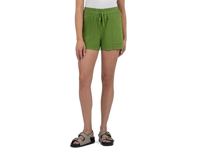(取寄) カット フロム ザ クロス レディース ショーツ ウィズ ポークチョップ ポケッツ KUT from the Kloth women Katana-Drawstring Shorts with Porkchop Pockets Wheatgrass