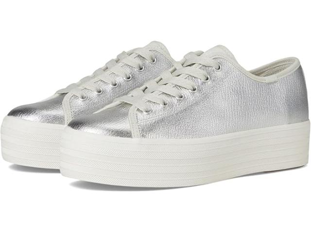 (取寄) ケッズ レディース トリプル アップ レザー Keds women Triple Up Leather Silver llic Leather