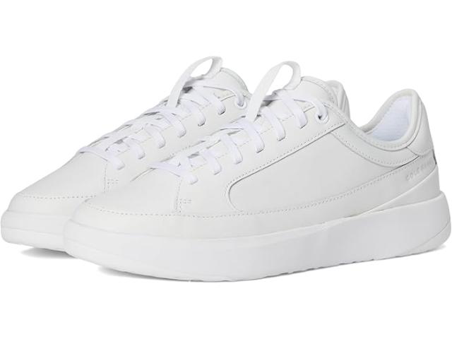 (取寄) コールハーン レディース グランドプロ オール デイ コート レザー スニーカー Cole Haan women Grandpro All Day Court Leather Sneakers Optic White/Optic White