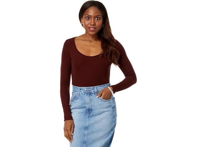 (取寄) AGジーンズ レディース ジャクソン ロング スリーブ スクープ AG Jeans women AG Jeans Jaxon Long Sleeve Scoop Dark Plumの通販は