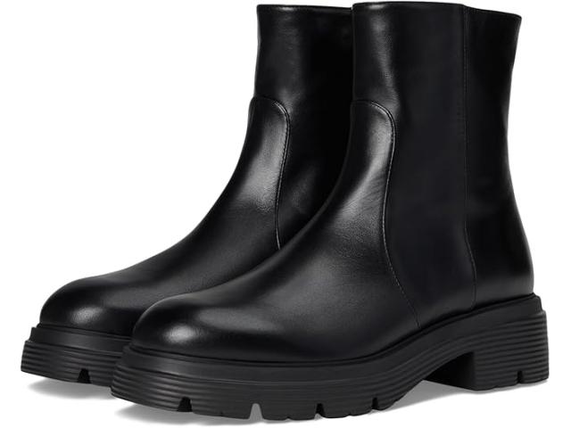 (取寄) スチュアート ワイツマン レディース ハドソン ライト ジップ ブーティ Stuart Weitzman women Hudson Lite Zip Bootie Black 1